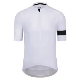 Racing Jackets Men's Cycling Jersey White Short Sleeve Stitching Spring And Autumn Mountain Bike Professional Team
