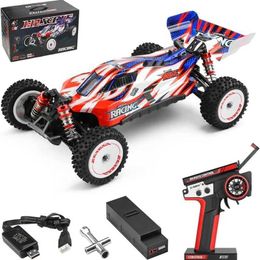 Diecast Model Cars 1/12 Fast RC Car Wltoys 124008 2000mah 4x4 3s Brushless RC Handcart with Independent ESC RC Truck Remote Control J240417