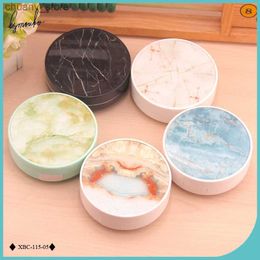 Sunglasses Cases Lymouko New Design ABS Charm Marble Patterns Contact Lens Case with Mirror for Women Kit Holder Contact Lenses Box Y240416