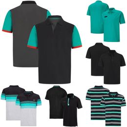 F1 Team Logo Polo Shirt T-shirt Formula 1 Racing Fans T-shirt Summer Fashion Sports Brand Men's Lapel Short Sleeve Oversized Jersey