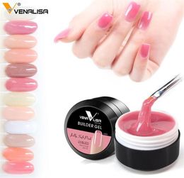 Venalisa newest products 12 Colours camouflage Colour uv nail polish builder construction extend nail hard jelly poly gel206J9537169