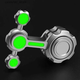 Beyblades Metal Fusion Chaos Double Pendulum Metal Fidget Spinner Luminous Cool Hand Gyroscope Stress Relief Fingertip Toy Kids Gift Stranger Things L416