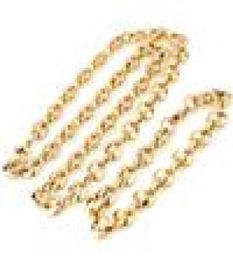 Gold Plating NecklaceBracelet Set Fashion Hip Hop Chains Curb Cuban Long Necklace DIY Chain Charm Punk Style Men Women Jewelry8316073