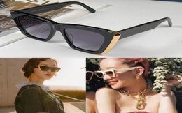 European NEW Sunglasses engraved printing Vintage with Large Rims Sunglasses Men Women Cat Eye Glasses Shiny Luxury Brand patt1366606