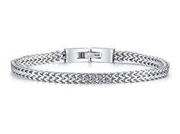 Link Chain Bali Foxtail Bracelet Stainless Steel Silver Colour For Men Double Links Brazalete 83inch 77inch Husbands Gifts7637365