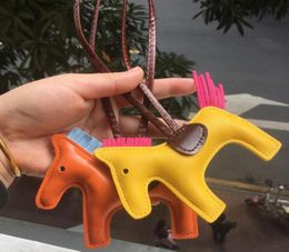 PU Horse KeyChain Designer Key Buckle Purse Pendant Charms Exquisite H Pendants Keychain Tassels Classic Keychains6217868