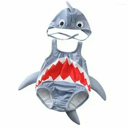 Clothing Sets FOCUSNORM 1-6Y Toddler Kids Baby Girl Boy Swimwear Cartoon Animal 3D Printed Swimsuit Hat 2PCS Bathing Suit