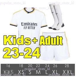 2023 24 Real Madrid Jersey Soccer Jerseys Fans Version 2023 2024 Kit Camiseta JR CAMAVINGA Madrides Football Shirt Kids Sets 208