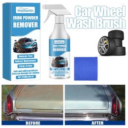 Car Wash Solutions 120ml Multi-Purpose Rust Remover Inhibitor Metal Paint Cleaner Iron Powder Cleaning Maintenance Spray