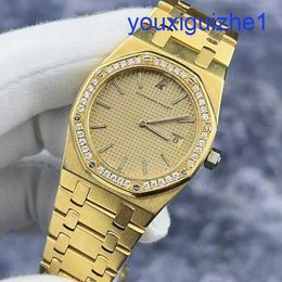 Fancy AP Wrist Watch Royal Oak Womens Watch 18K Material Original English Movement Watch 34mm