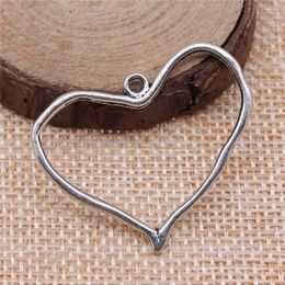 Charms Accesories Hollow Heart Jewellery For Men 36x35mm 10pcs