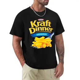 Men's Polos Kraft Dinner Mac Cheese T-Shirt Cute Tops Summer Plain Designer T Shirt Men