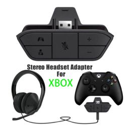 Speakers Stereo Headset Adapter for Xbox One & Xbox Series X|S Controller Adjust Audio Balance (Game Sound & Voice Chat), Volume, Mic