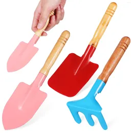 Decorative Flowers Gardening Tools Set Mini Wooden Handle Trowel Rake Garden For Outdoor Gifts