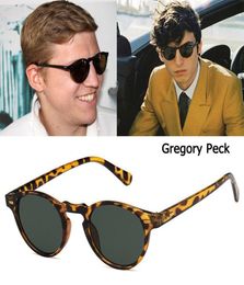 Sunglasses DPZ Fashion Gregory Peck Style Round Rivets Vintage Cool Brand Design Sun Glasses UV4004781258