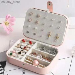 Accessories Packaging Organisers Jewellery Box Double layer Buckle Jewellery Casket Necklace Storage Exquisite Portable Makeup Storage Necklaces B Y240423 BLJ4