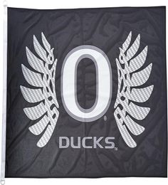 Oregon Ducks Wings flag Black 3x5FT 150x90cm Printing 100D polyester Indoor Outdoor Decoration Flag With Brass Grommets Shipp202k8374777