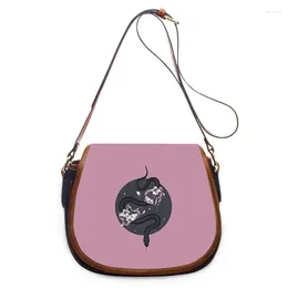 Drawstring Art Painting Snake Animal 3D Print Fashion Women Crossbody Bag Handbags Bags Zipper Shoulder