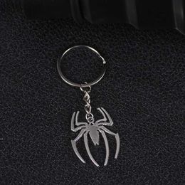 Keychains Lanyards DIY Animal Keychain For Women Men Spider Hollow Pendant Cute Accessories Keychain Charms Jewellery Gifts Dropshipping 2019 d240417