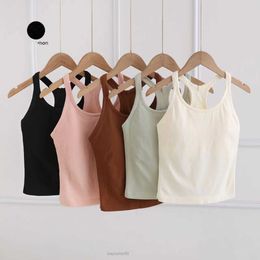 Lu ebb to street yoga tank top women sports bra shirts gym Vest Push Up Fitness Tops Sexy Underwear Lady Tops branded