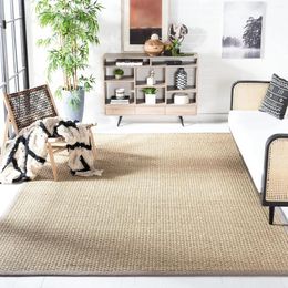 Carpets Natural Fiber Carpet - 8' X 10' And Grey Edge Woven Seaweed Design Easy To Care For Suitable High Flow Areas