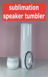 Sample 20oz Sublimation Speaker Music Tumblers Coffee Mugs Thermal transfer Printing Water Bottle A194847364