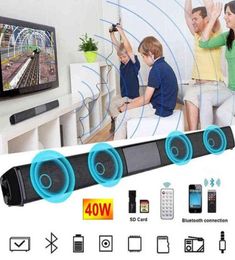 BS28B High Power Wallmounted Wireless 40w Bluetooth Sound bar Stereo Speaker Home Theater TV Strong Bass Sound Bar H11119644310
