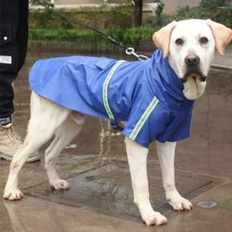 Dog Apparel With Reflective Cape Walking Supplies PU Material For Rainy Days Clothes Rain Jacket Pet Raincoat Puppy