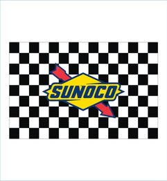 Custom Digital Print 3x5ft flags Race Racing Mahwah SUNOCO Cup Series Event Checkered Flag Banner for Game and Decoration3547335