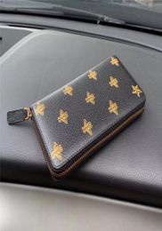 Worldwide Size 19cm Classic Fashion Leather Zipper Wallet Card Holder Key Case Quality Coin Purse Clutch5174253