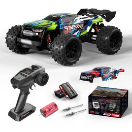 Diecast Model Cars S909PRO S910PRO 1 16 70KM/H 4WD RC Car With LED Remote Control Cars High Speed Drift Monster Truck for Kid VS Wltoys 144001 Toys J240417