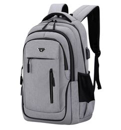Large Capacity Backpack Men Laptop Backpacks 156 Oxford Black Solid High School Bags Teen College Boy Gril Student Backpack8523 28302683