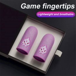 Speakers 1Pair Finger Sleeve For PUBG Mobile Game Finger Cover Breathable Game Controller Touch Luminous Screen Gaming Thumb Gloves