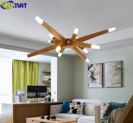 FUMAT Chandelier Wood Branch Chandelier Living Room G4 LED Lustres Modern Chandeliers China Wood Branch Chandelier Lighting7007221