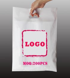 2021 selling plain color PE bags customized company design shopping printed picture plastic packaging gift whole3879849