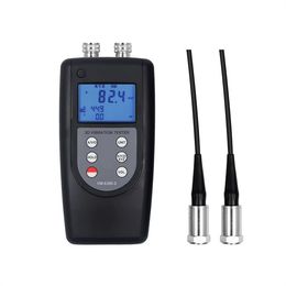 New 2 Channels Vibration Meter Vibrometros Vibration Measurement Device VM-6380-2