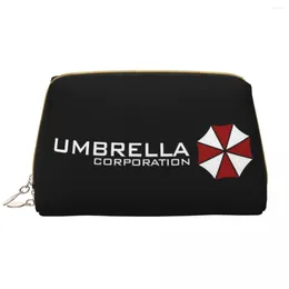 Storage Bags Custom Horror Video Game Toiletry Bag For Women Umbrella Cosmetic Makeup Organizer Ladies Beauty Dopp Kit Box