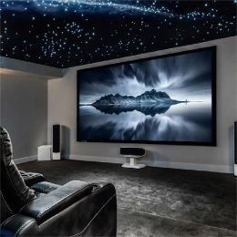 Customised Home Theatre Flat Fixed Frame White Projector Screen 4K HD Matt White Cinema Projection Screen for Normal projector