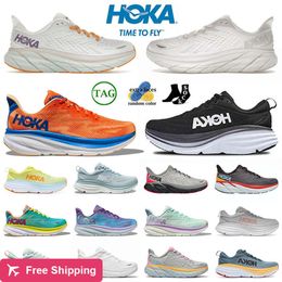 DEAL HOKA ONE Bondi 8 Running Shoes Sports Local Boots Clifton 8 Professional Ultra Light Breathable Shock Absorbing Sports Shoes Running Shoes 36-45