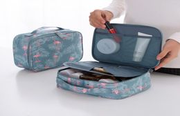 New Designer Women Comestic Bag 19200 PU Leather Makeup Bag Beauty Waterproof Wash Zipper Pattern Portable Travel Bag Cases4648180