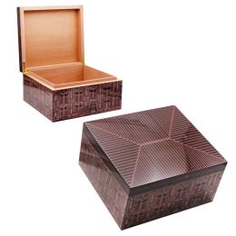 Humidor Piano Painted Spanish Cedar Wood Cigar Case /box Large Capacity Luxury Home Box Case Storage Smoking Accessories