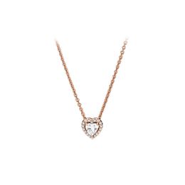 Colares de coração de diamante Colares de colar de prata esterlina jóias de jóias de jóias moda clássica de colar elegante conjunto de cristal de cristal diy feminino de colar clássico