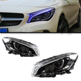 For W117 Headlights 20 14-20 20 CLA220 CLA260 Upgrade New Design LED DRL Flow Turn Signal Head Lamp Accembly