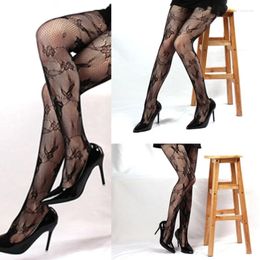 Women Socks Lace Patterned Tights Fishnet Stocking Summer Florals Sheer Pantyhose