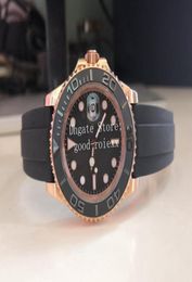 Watches For Men Rose Gold Watch Men039s Automatic 2813 Ceramic Bezel BP Black Rubber Strap 40mm Dive Sapphire Mechanical Lumino6650216