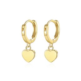 New Heart Dangle Earrings S925 Silver Placed 18k Gold Brand أقراط فاخرة في أوروبا والأمريكان الساخنة الرومانسية للنساء الرومانسيات المجوهرات ، هدية عيد الحب SPC
