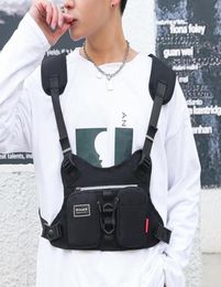 Waist Bags Functional Tactical Chest Bag Fashion Hip Hop Vest Streetwear Pack Men Black Rig Casual Backpack3366875