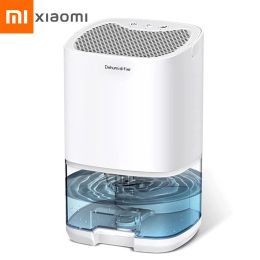 Irrigators Xiaomi Dehumidifer 1000ml Water Tank 2 in 1 Quiet Moisture Absorbers With Basic Air Philtre Air Dehumidifier Home Room Kitchen