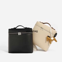 loro piano Evening Bag Cosmetic Bags New Designer Backpack Small and Fashionable Travel Advanced Sense Simple Portable Rice Box Large Capacity Schoolbag F