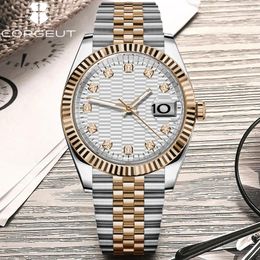 Wristwatches 36mm 39mm NH35a Diamond Business Luxury Men's Watches Sapphire Mirror Automatic Mechanical Waterproof Watch For Man